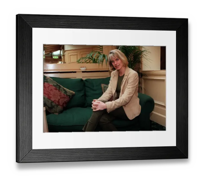 Framed Print : Anna Walker Sky TV Presenter February 1999 Framed Print : Anna Walker Sky TV Presenter February 1999
