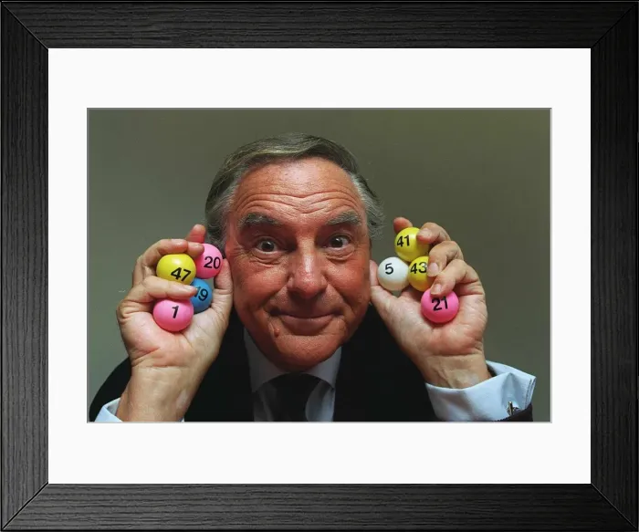 Framed Print : Bob Monkhouse National Lottery Draw TV Presenter Framed Print : Bob Monkhouse National Lottery Draw TV Presenter
