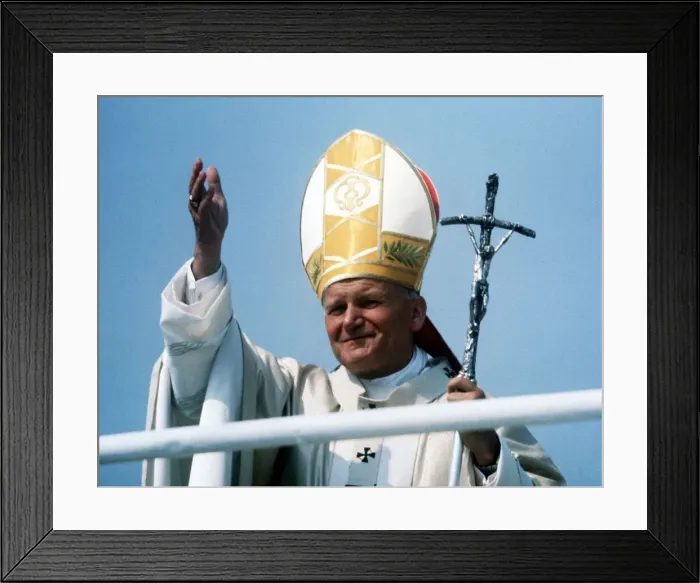 Framed Print : Pope John Paul II in Poland Framed Print : Pope John Paul II in Poland