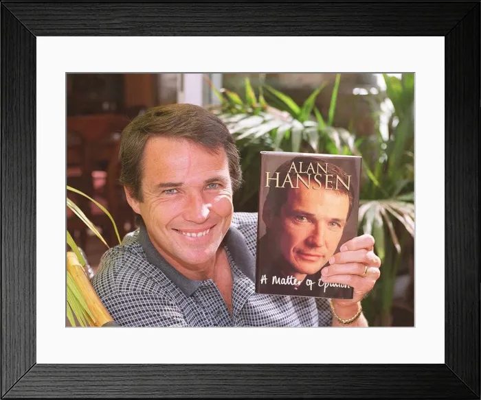 Framed Print : Alan Hansen BBC Sports Presenter September 1999 Pictured at home in conservatory Framed Print : Alan Hansen BBC Sports Presenter September 1999 Pictured at home in conservatory