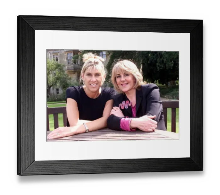 Framed Print : Sharron Davies TV Presenter June 1999 Pictured with Nina Myskow Mirror Staff Framed Print : Sharron Davies TV Presenter June 1999 Pictured with Nina Myskow Mirror Staff