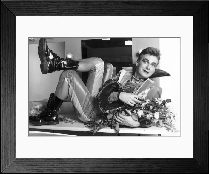 Framed Print : Julian Clary TV Presenter Comedian on tour in Basilden Framed Print : Julian Clary TV Presenter Comedian on tour in Basilden