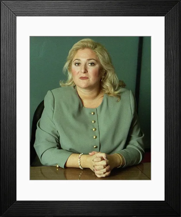 Framed Print : Vanessa Feltz TV Presenter with Matthew Bannister Feb 1999 Chief Executive of BBC