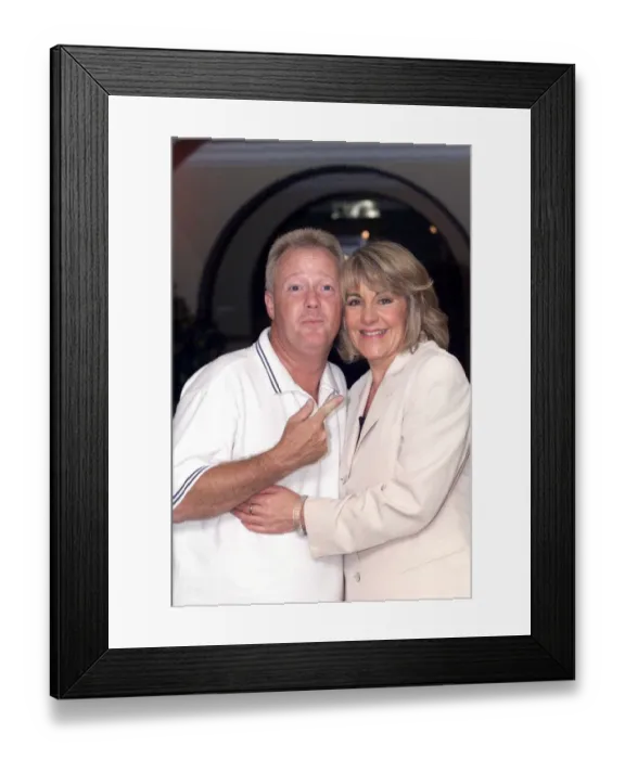 Framed Print : Keith Chegwin TV Presenter August 1999 Pictured with Nina Myskow Mirror Staff Framed Print : Keith Chegwin TV Presenter August 1999 Pictured with Nina Myskow Mirror Staff