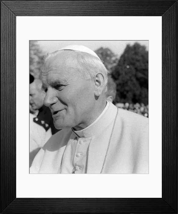 Framed Print : Pope John Paul II during his visit to Britain in 1982 Framed Print : Pope John Paul II during his visit to Britain in 1982