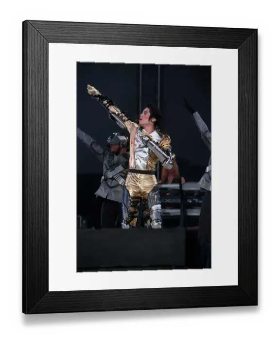 Framed Print : Michael Jackson Singer May 1997 Singing on stage