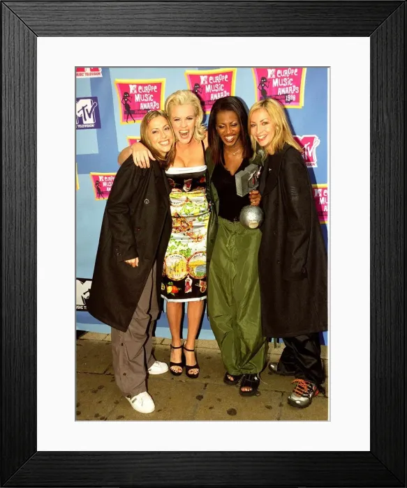 Framed Print : Jenny McCarthy with All Saints - October 1998 TV Presenter Model Jenny McCarthy Framed Print : Jenny McCarthy with All Saints - October 1998 TV Presenter Model Jenny McCarthy