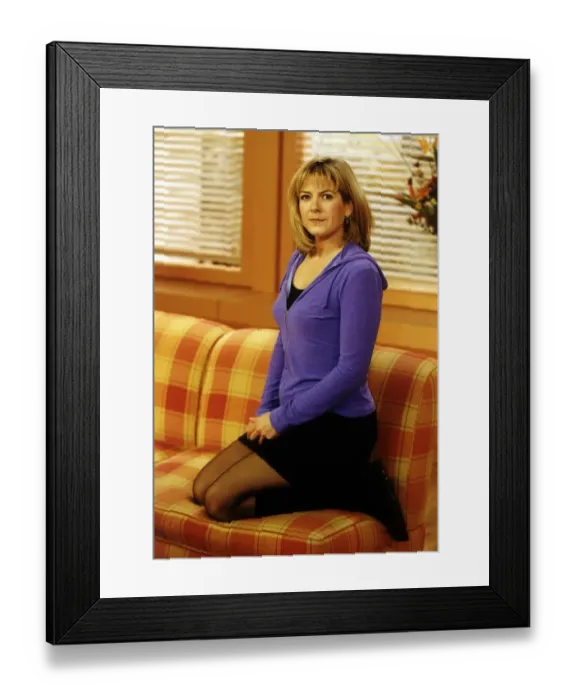 Framed Print : Penny Smith - Breakfast TV Presenter - January 1999