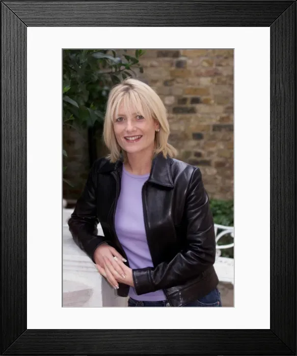 Framed Print : Gaby Roslin Tv presenter in May 1999. For the Nina Myskow interview Framed Print : Gaby Roslin Tv presenter in May 1999. For the Nina Myskow interview
