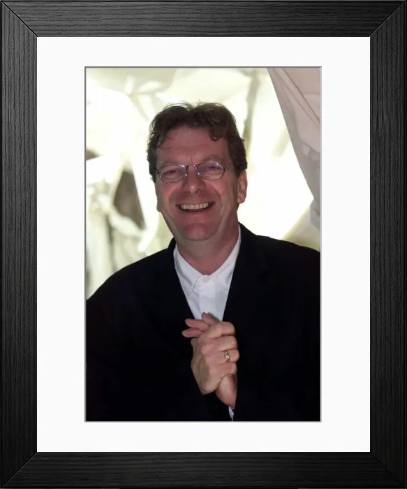 Framed Print : Tony Wilson - TV Presenter Businessman and Night Club owner November 1999