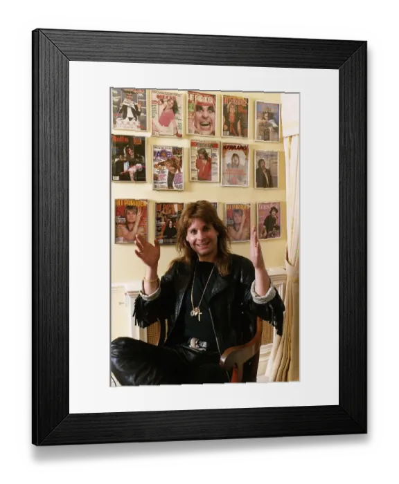 Framed Print : Ozzy Osbourne musician Black Sabbath