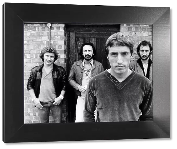 The Who pop group with band members (L-R) Kenny Jones, John Entwhistle
