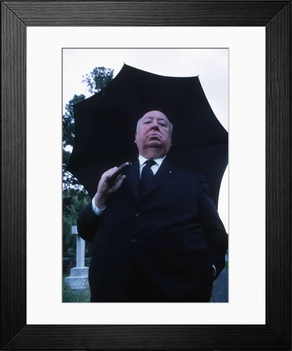 Framed Print : Alfred Hitchcock Film Director. October 1969