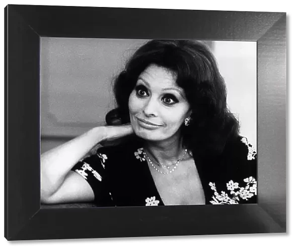 Sophia Loren in London to promote her latest book - March 1979