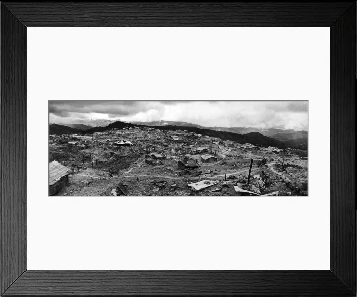 Framed Print : WW2 Naga village battlefield Kohima India 1944 Framed Print : WW2 Naga village battlefield Kohima India 1944