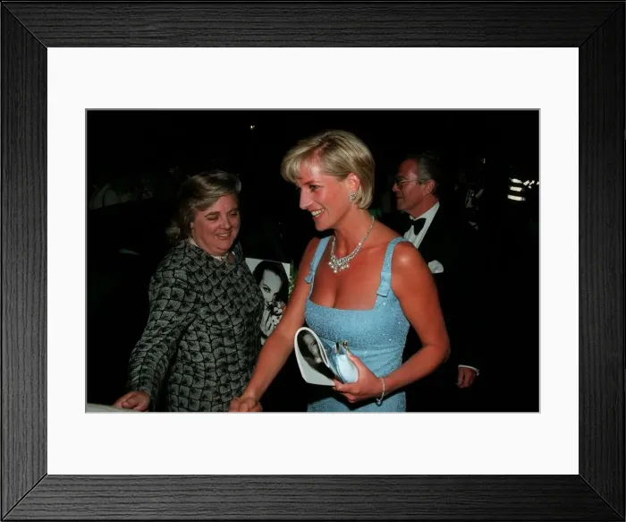 Framed Print : Princess Diana at the Royal Albert Hall to attend a gala performance of Derek Deane