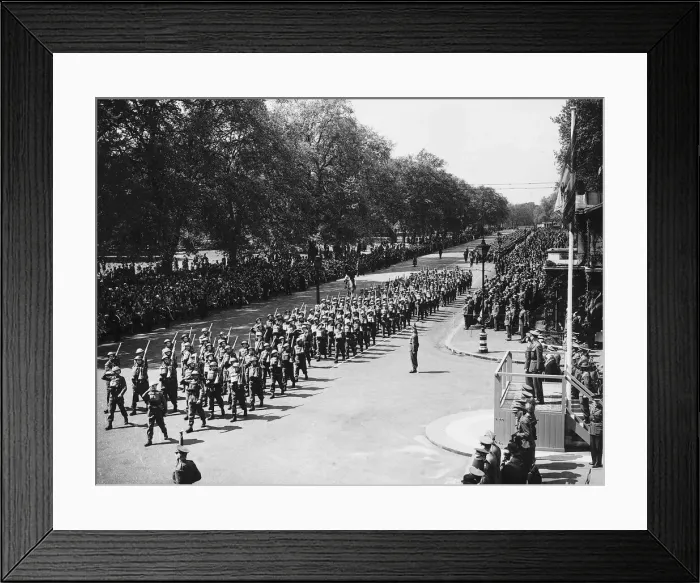 Framed Print : WW2 Home Guard parade May 44 before HM the King in Hyde Park
