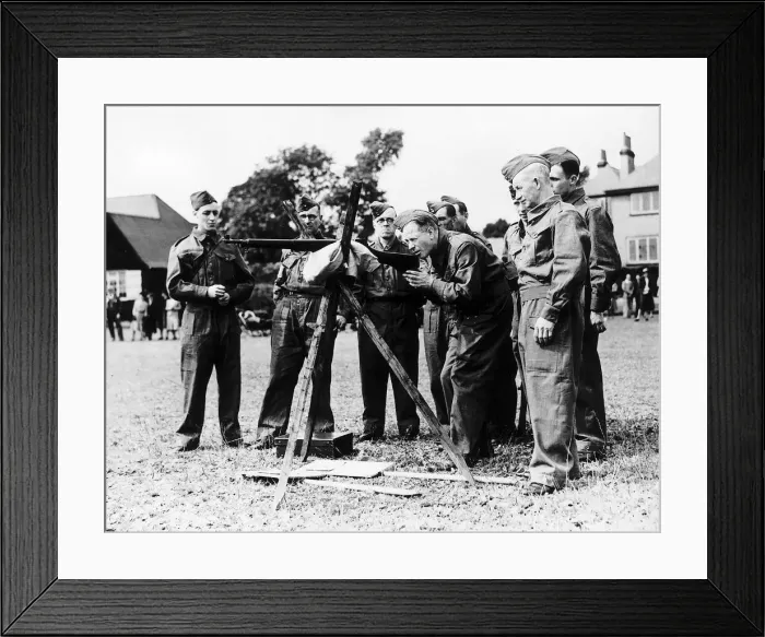 Framed Print : WW2 training Home Guard