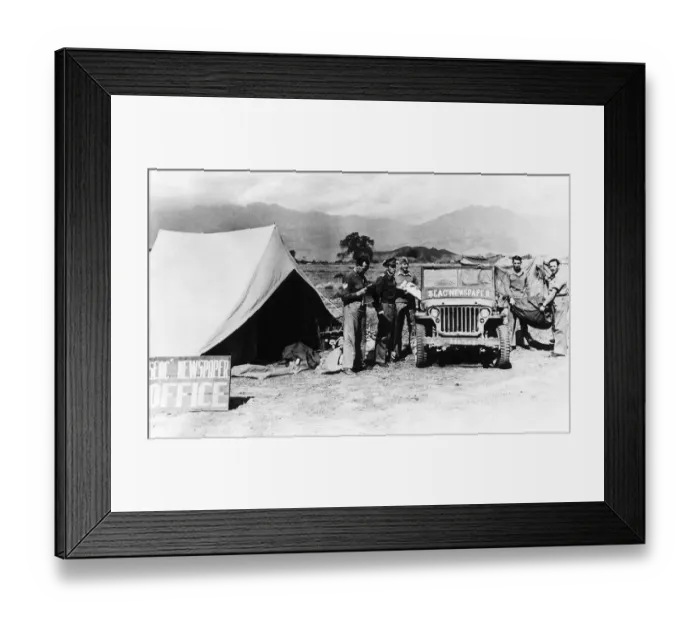 Framed Print : A Newspaper Office'set up on the Manipur Road to supply current news to Framed Print : A Newspaper Office'set up on the Manipur Road to supply current news to