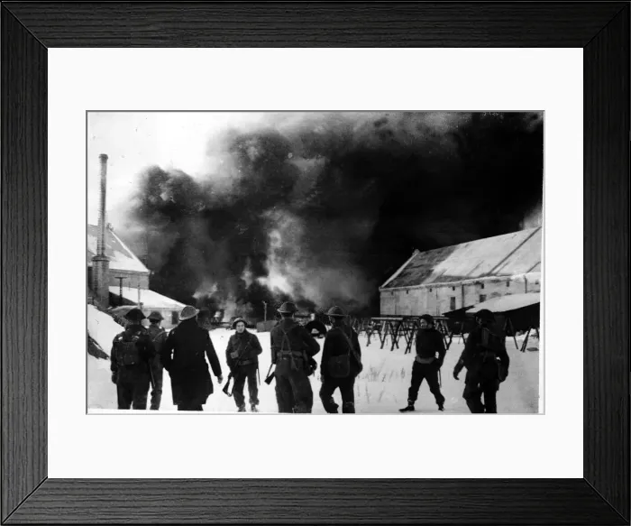 Framed Print : British raid on the Lofoten Islands Norway Mar 1941 WW2