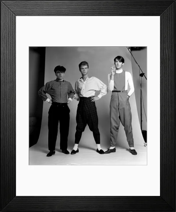 Framed Print : Pop group Spandau Ballet pictured in the Daily Mirror studio Framed Print : Pop group Spandau Ballet pictured in the Daily Mirror studio