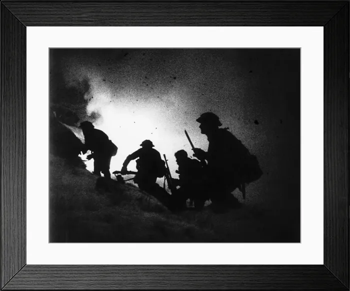 Framed Print : British raid on German bases in Norway landing on the coast at Vaagso Framed Print : British raid on German bases in Norway landing on the coast at Vaagso