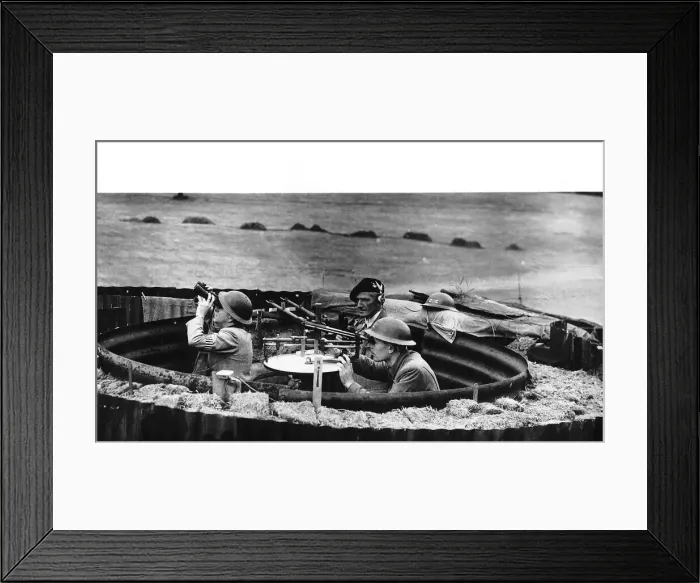 Framed Print : Observer Corps at work watching the skies and reporting the movements of all planes both Framed Print : Observer Corps at work watching the skies and reporting the movements of all planes both