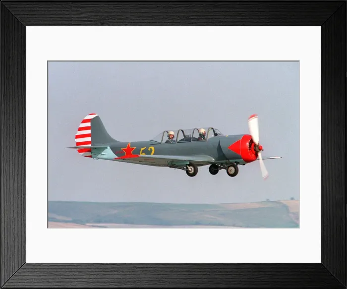 Framed Print : Aircraft Yak 52 Trainer August 1993 flying at the Wroughton Airshow Framed Print : Aircraft Yak 52 Trainer August 1993 flying at the Wroughton Airshow