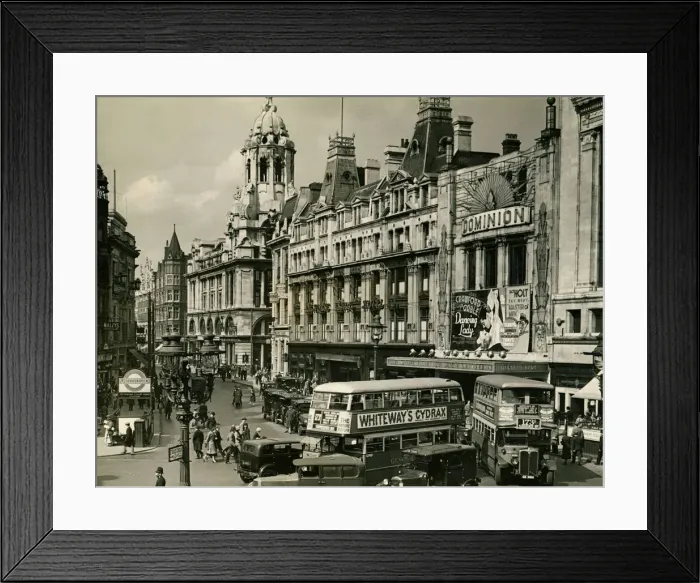 Framed Print : Congestion at the junction of Tottenham Court Road and St Giles Circus Framed Print : Congestion at the junction of Tottenham Court Road and St Giles Circus