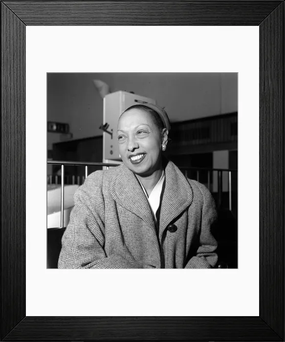 Framed Print : Josephine Baker May 1958 (53 years Old) once known as the Ebony Venus Framed Print : Josephine Baker May 1958 (53 years Old) once known as the Ebony Venus