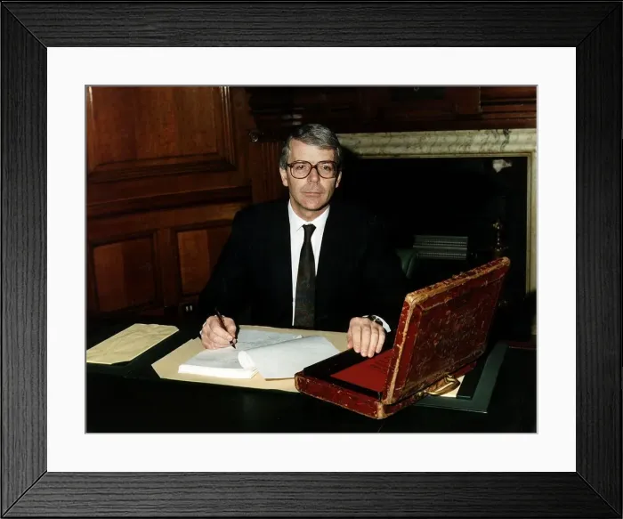 Framed Print : John Major Chancellor of the Exchequer in the Treasury 1990 Framed Print : John Major Chancellor of the Exchequer in the Treasury 1990