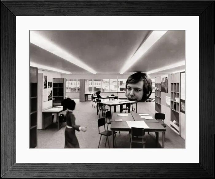Framed Print : A Building researcher is testing the effect of different lighting arrangements for large Framed Print : A Building researcher is testing the effect of different lighting arrangements for large