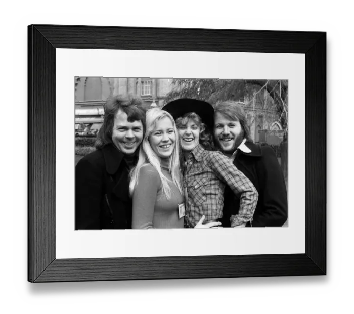 Framed Print : The Eurovision Song Contest April 1974 Abba the 1970s Swedish pop group consisting