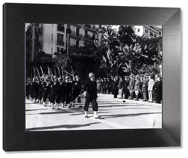 WW2 Parade in Algiers in honour of the Allied soldiers who fell in battle