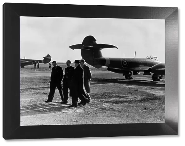 Aircraft Gloster Meteor of the Royal Air Force Oct 1945 The first jet aircraft to
