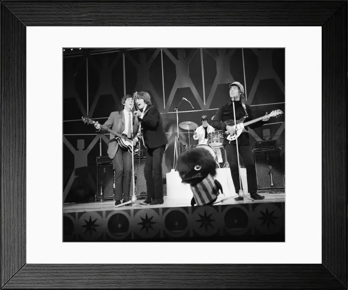 Framed Print : The Beatles rehearse at the ABC Theatre, Blackpool for the group Framed Print : The Beatles rehearse at the ABC Theatre, Blackpool for the group