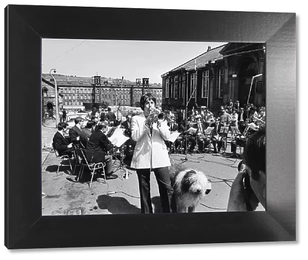 Paul McCartney with The Black Dyke Mills Band, Saltaire, Yorkshire, 30 June 1968