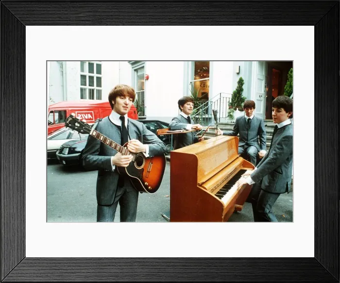 Framed Print : Waxwork models of the Beatles September 1988 Framed Print : Waxwork models of the Beatles September 1988
