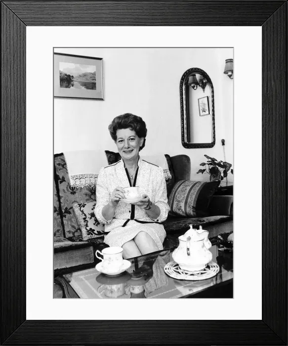 Framed Print : Jean Alexander actress who starred as Hilda Ogden in Coronation Street December