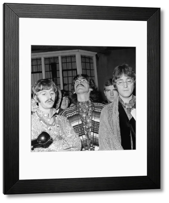 Framed Print : The Beatles August 1967 John Lennon Ringo Starr