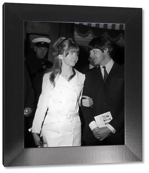 Paul McCartney with girlfriend Jane Asher March 1966