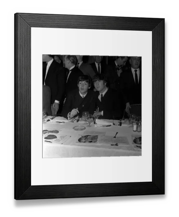 Framed Print : Paul McCartney and John Lennon at the Variety Club Awards, Dorchester Hotel, London Framed Print : Paul McCartney and John Lennon at the Variety Club Awards, Dorchester Hotel, London