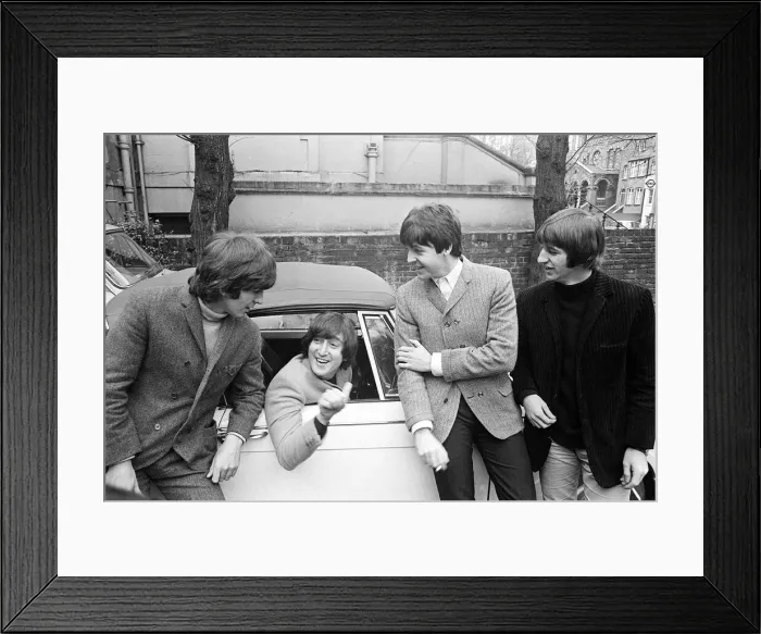 Framed Print : The Beatles February 1965 John Lennon passes his driving test Framed Print : The Beatles February 1965 John Lennon passes his driving test