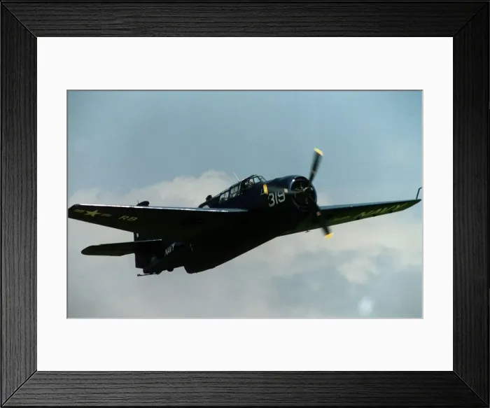 Framed Print : Air Aircraft Grumman Avenger WW2 USN United States Navy aircraft carrier based aircraft