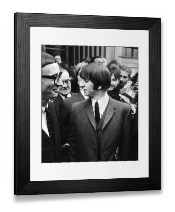Framed Print : Ringo Starr leaves University College Hospital, London after having his tonsils removed