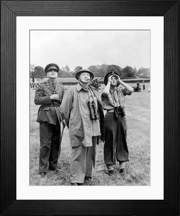 Framed Print : British Prime Minister Winston Churchill with his daughter Mary
