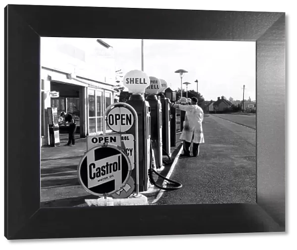 Old Shell Petrol Station October 1962
