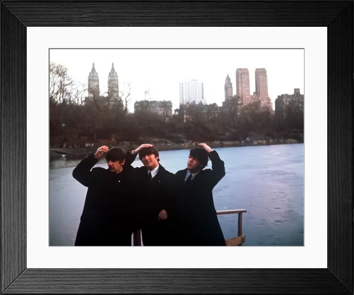 Framed Print : John Lennon, Paul McCartney, Ringo Starr, in New Yorks Central Park Framed Print : John Lennon, Paul McCartney, Ringo Starr, in New Yorks Central Park
