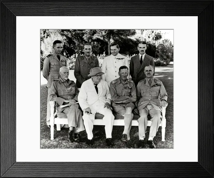 Framed Print : Prime Minister Winston Churchill on a visit in Cairo, Egypt Framed Print : Prime Minister Winston Churchill on a visit in Cairo, Egypt