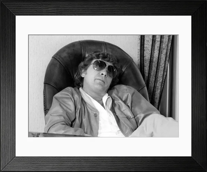 Framed Print : Mickie Most May 1979 Record producer Mickey Most in his London office Framed Print : Mickie Most May 1979 Record producer Mickey Most in his London office